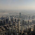 An aerial view of Dubai