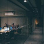 A startup business meeting