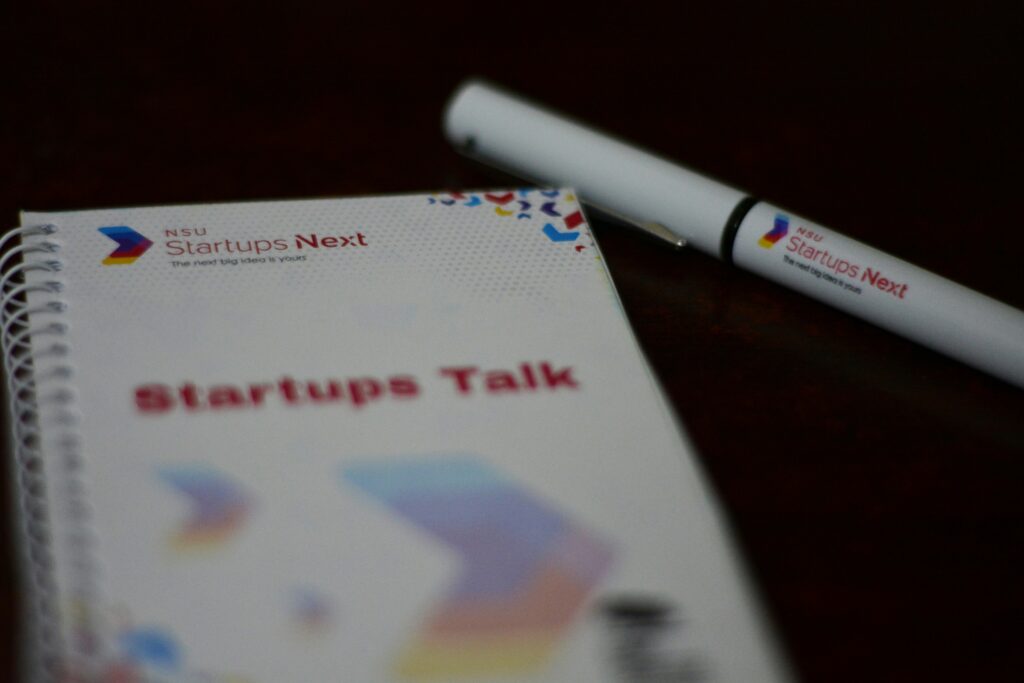 A corporate document on a desk