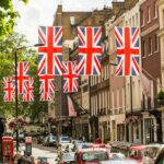 A row of Union Jacks
