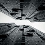 Skyscrapers facing each other
