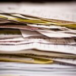 A pile of paperwork